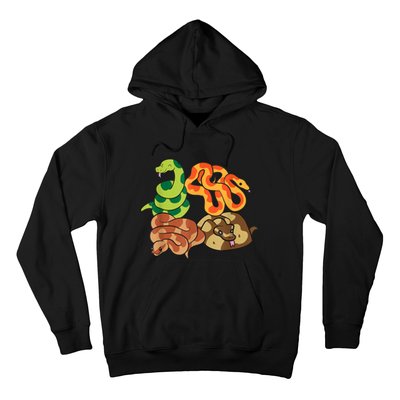 Snake Reptile Serpents Funny Snakes Hoodie