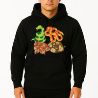 Snake Reptile Serpents Funny Snakes Hoodie