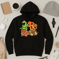 Snake Reptile Serpents Funny Snakes Hoodie