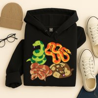 Snake Reptile Serpents Funny Snakes Hoodie