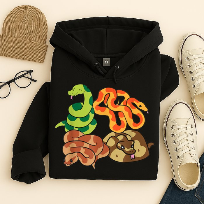 Snake Reptile Serpents Funny Snakes Hoodie