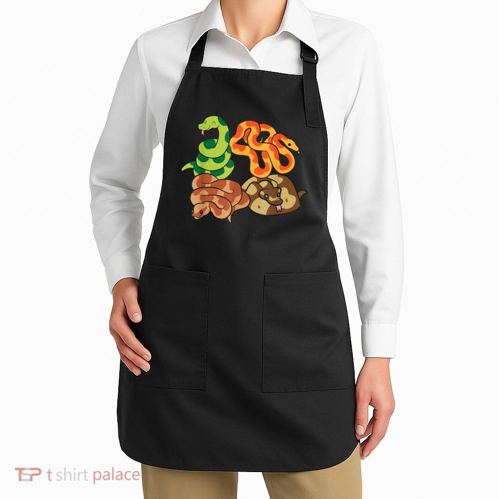 Snake Reptile Serpents Funny Snakes Apron