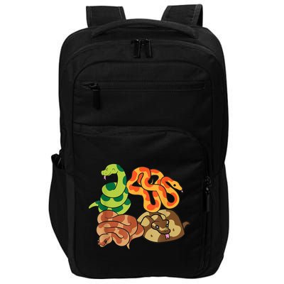 Snake Reptile Serpents Funny Snakes Impact Tech Backpack