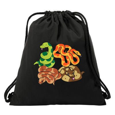 Snake Reptile Serpents Funny Snakes Drawstring Bag