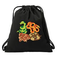 Snake Reptile Serpents Funny Snakes Drawstring Bag