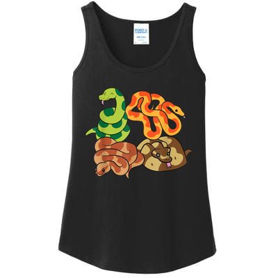 Snake Reptile Serpents Funny Snakes Ladies Essential Tank