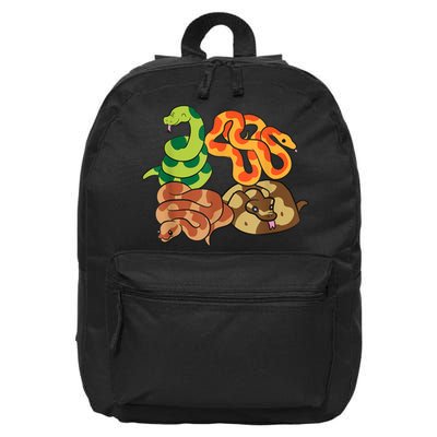 Snake Reptile Serpents Funny Snakes 16 in Basic Backpack