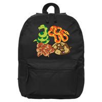 Snake Reptile Serpents Funny Snakes 16 in Basic Backpack