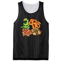 Snake Reptile Serpents Funny Snakes Mesh Reversible Basketball Jersey Tank