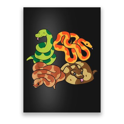 Snake Reptile Serpents Funny Snakes Poster