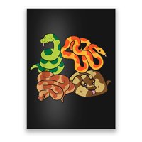 Snake Reptile Serpents Funny Snakes Poster