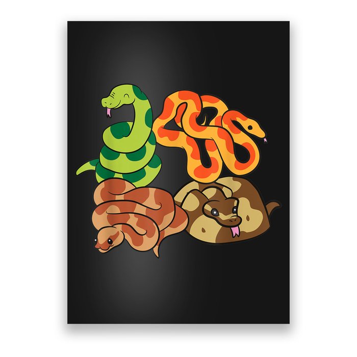 Snake Reptile Serpents Funny Snakes Poster