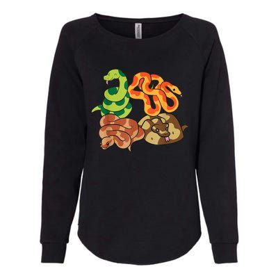 Snake Reptile Serpents Funny Snakes Womens California Wash Sweatshirt