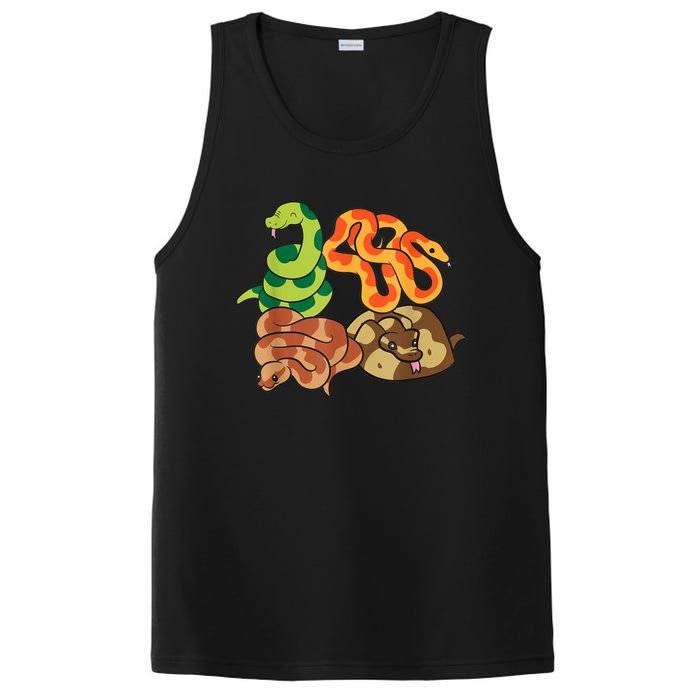 Snake Reptile Serpents Funny Snakes PosiCharge Competitor Tank