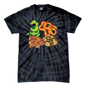 Snake Reptile Serpents Funny Snakes Tie-Dye T-Shirt