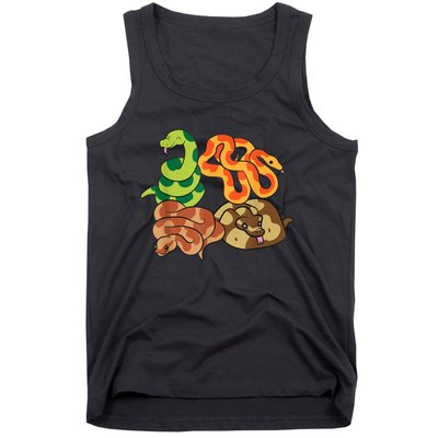 Snake Reptile Serpents Funny Snakes Tank Top