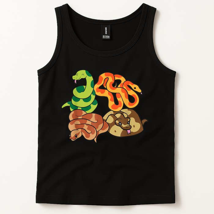 Snake Reptile Serpents Funny Snakes Tank Top