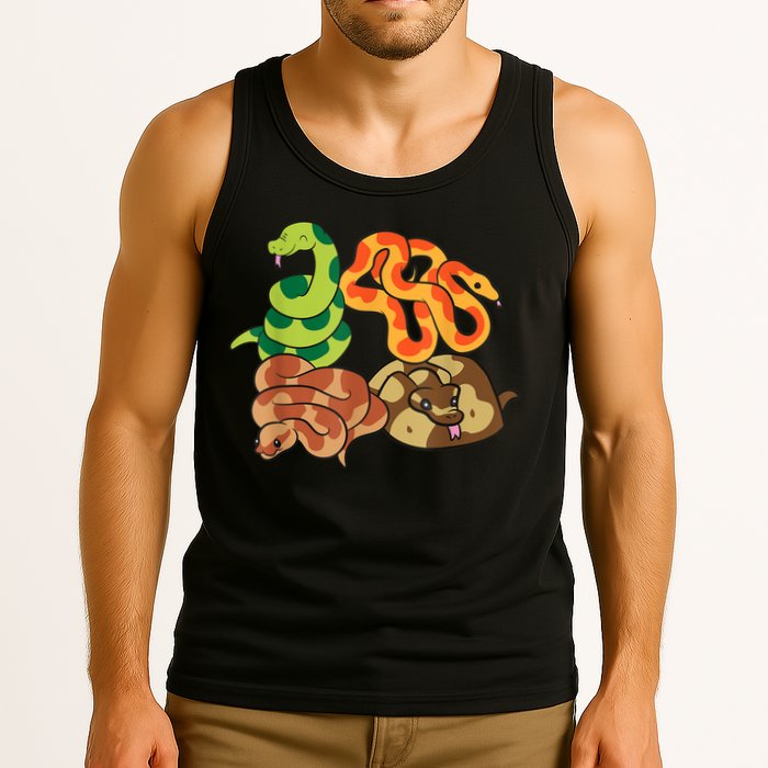 Snake Reptile Serpents Funny Snakes Tank Top