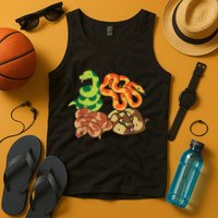 Snake Reptile Serpents Funny Snakes Tank Top