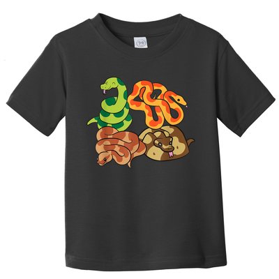 Snake Reptile Serpents Funny Snakes Toddler T-Shirt