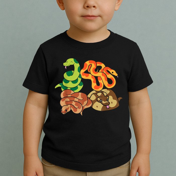 Snake Reptile Serpents Funny Snakes Toddler T-Shirt
