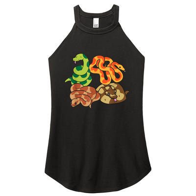 Snake Reptile Serpents Funny Snakes Women's Perfect Tri Rocker Tank