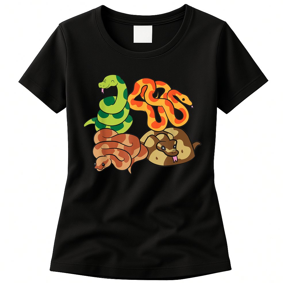 Snake Reptile Serpents Funny Snakes Womens T-Shirt