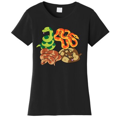 Snake Reptile Serpents Funny Snakes Women's T-Shirt