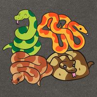 Snake Reptile Serpents Funny Snakes Cotton Canvas Backpack