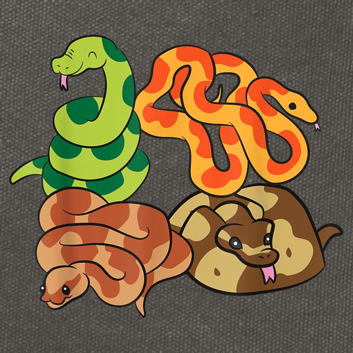 Snake Reptile Serpents Funny Snakes Cotton Canvas Backpack