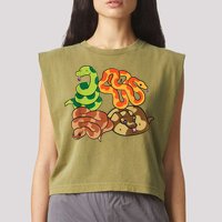 Snake Reptile Serpents Funny Snakes Garment-Dyed Women's Muscle Tee