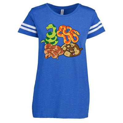 Snake Reptile Serpents Funny Snakes Enza Ladies Jersey Football T-Shirt