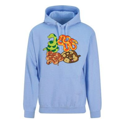 Snake Reptile Serpents Funny Snakes Unisex Surf Hoodie