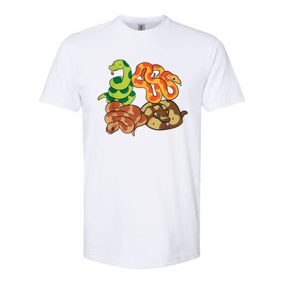 Snake Reptile Serpents Funny Snakes Softstyle CVC T-Shirt