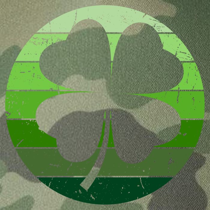 Shamrock Retro Sunset Lucky Leaf Legacy Tie Dye Trucker Hat
