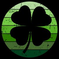 Shamrock Retro Sunset Lucky Leaf City Backpack
