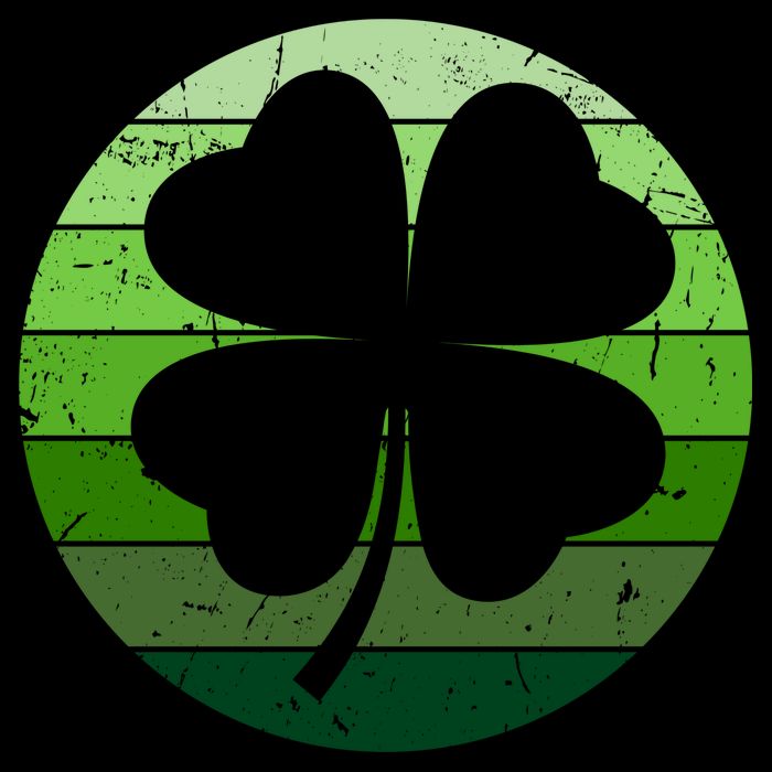 Shamrock Retro Sunset Lucky Leaf City Backpack