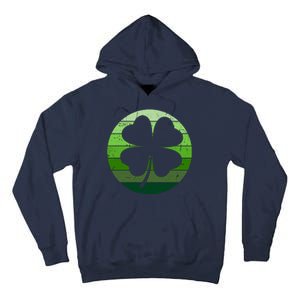 Shamrock Retro Sunset Lucky Leaf Tall Hoodie