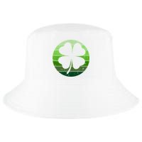 Shamrock Retro Sunset Lucky Leaf Cool Comfort Performance Bucket Hat