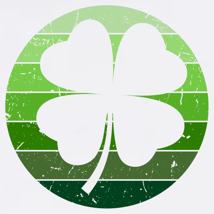 Shamrock Retro Sunset Lucky Leaf Cool Comfort Performance Bucket Hat