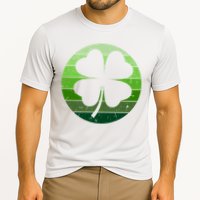 Shamrock Retro Sunset Lucky Leaf Cooling Performance Crew T-Shirt