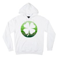 Shamrock Retro Sunset Lucky Leaf Hoodie