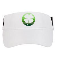 Shamrock Retro Sunset Lucky Leaf Adult Drive Performance Visor
