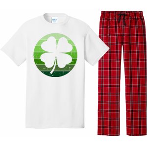 Shamrock Retro Sunset Lucky Leaf Pajama Set