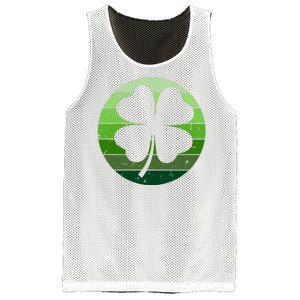 Shamrock Retro Sunset Lucky Leaf Mesh Reversible Basketball Jersey Tank