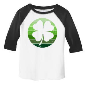 Shamrock Retro Sunset Lucky Leaf Toddler Fine Jersey T-Shirt