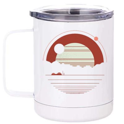 Solitude Red Sun 12 oz Stainless Steel Tumbler Cup