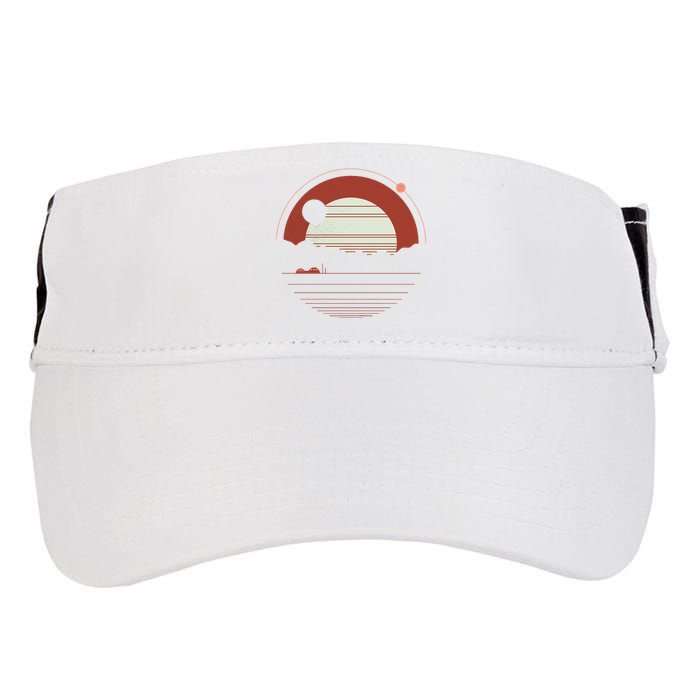 Solitude Red Sun Adult Drive Performance Visor