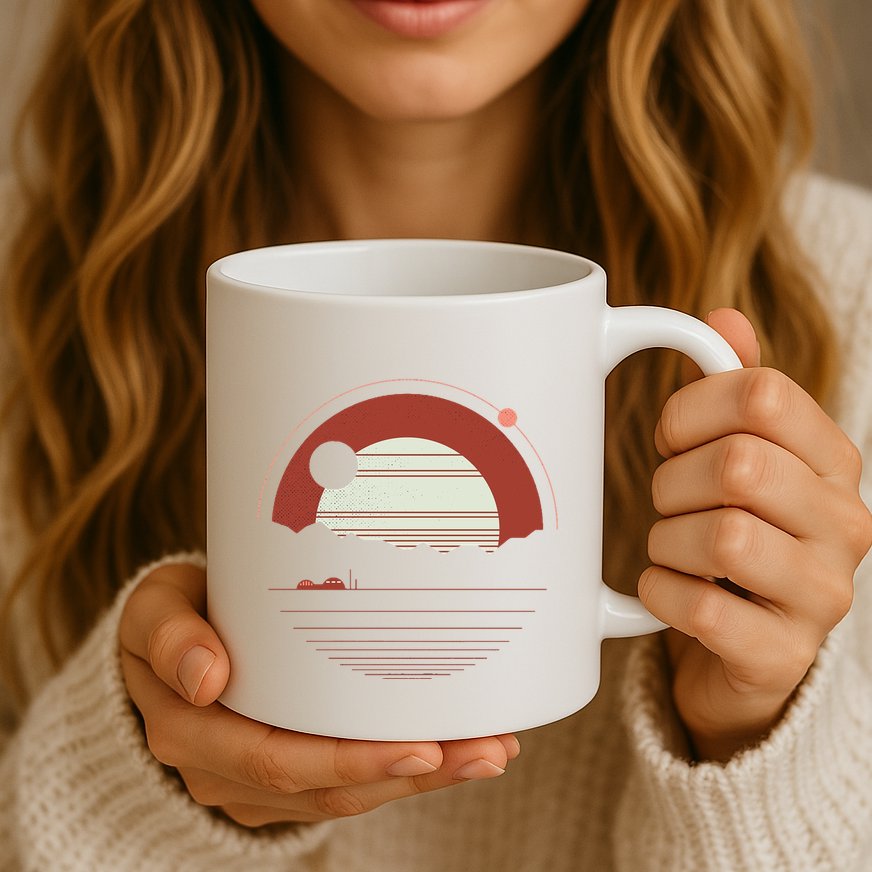 Solitude Red Sun Mug