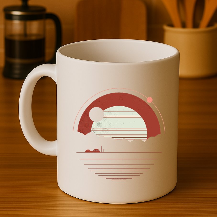 Solitude Red Sun Mug